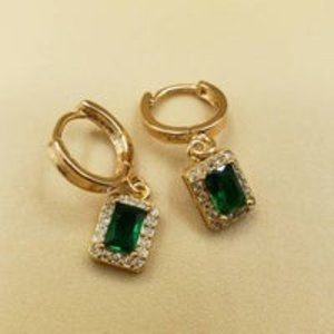 Natalie B Jewelry Devi Huggy Hoop in Gold Vintage Inspired